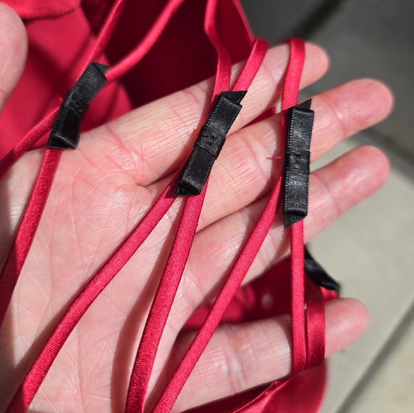 Sexy red Victoria's Secret 90s lingerie style slip dress - Picture 1 of 6